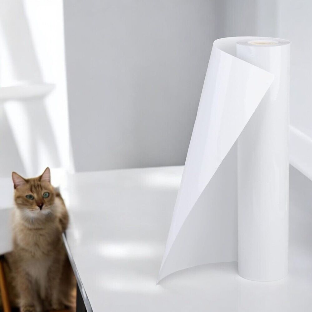 Anti Cat Scratch Furniture Guard Protector Roll 16.4ft (196.8") x 13.8"